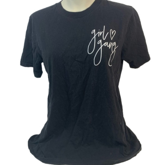 Pepper & Zoe "Girl Gang" Black Top - Picture 1 of 3